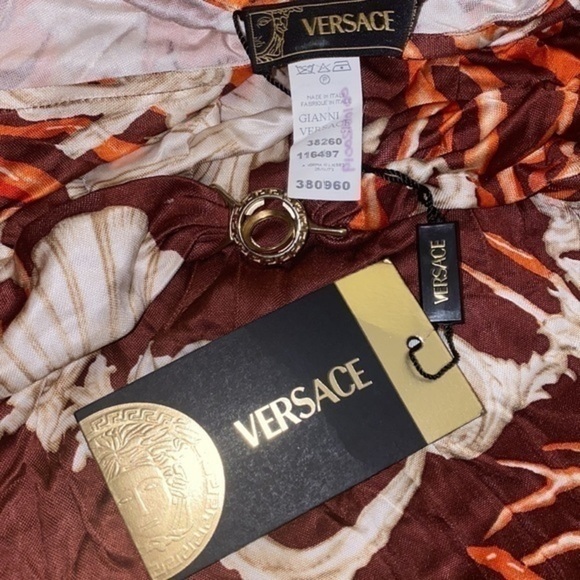 Versace Limited edition collection Open Back-Deep V neck woman blouse … - Picture 7 of 16